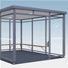 Favorit Smoking shelter, 3x3-sections